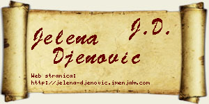 Jelena Đenović vizit kartica